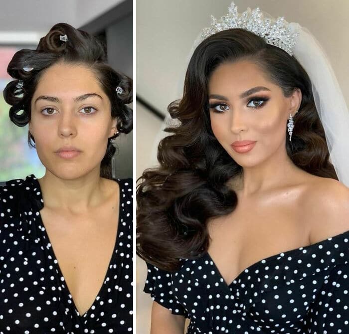 20 noivas antes e depois da maquiagem por Arber Bytyqi 16