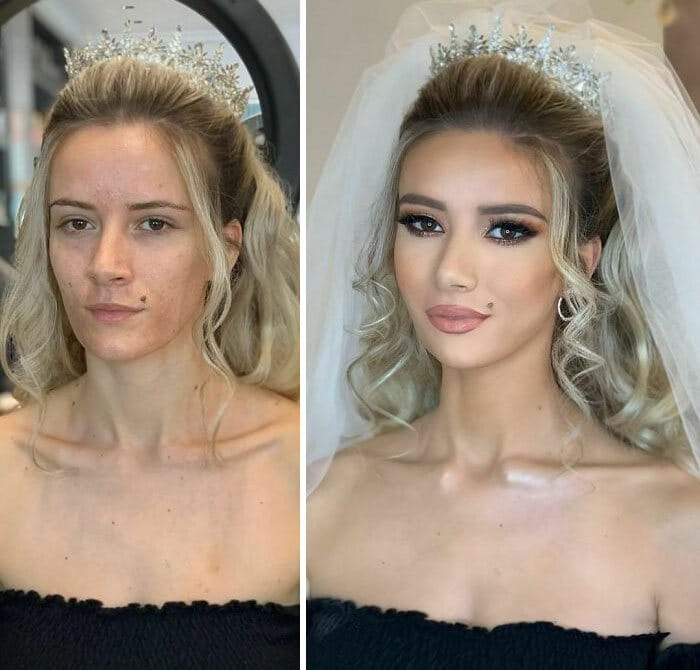 20 noivas antes e depois da maquiagem por Arber Bytyqi 17