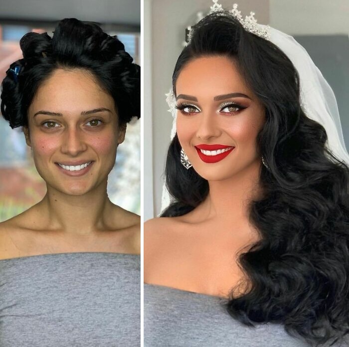 20 noivas antes e depois da maquiagem por Arber Bytyqi 18