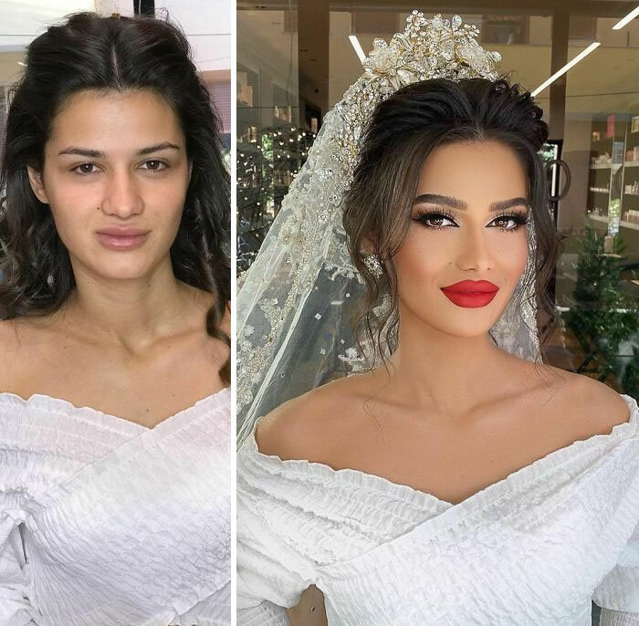 20 noivas antes e depois da maquiagem por Arber Bytyqi 19