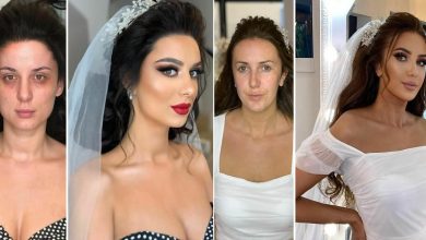 20 noivas antes e depois da maquiagem por Arber Bytyqi 29