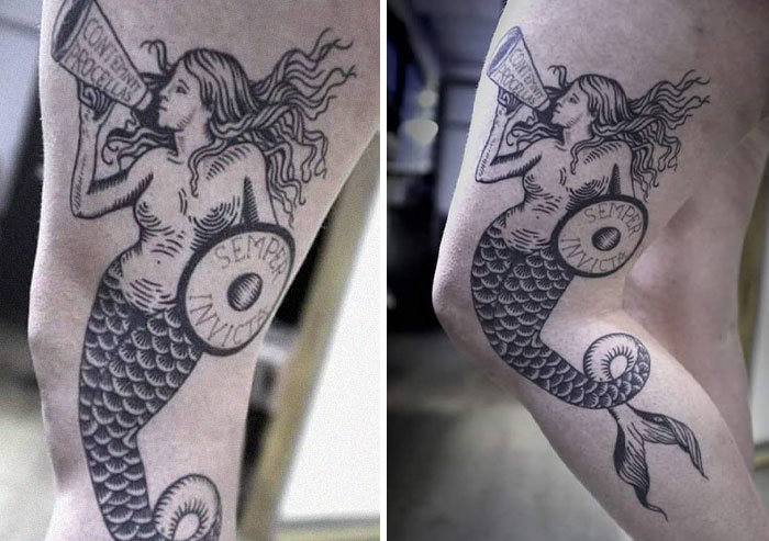 38 tatuagens impressionantes de movimento que se transformam quando as pessoas dobram seus corpos 8