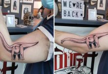 38 tatuagens impressionantes de movimento que se transformam quando as pessoas dobram seus corpos 8