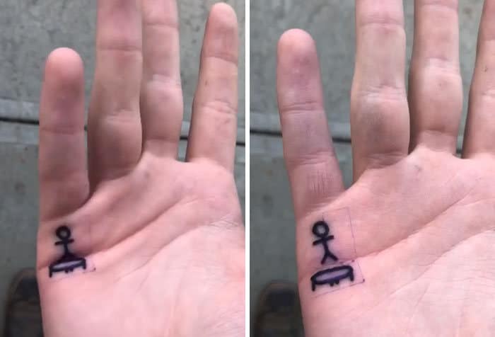 38 tatuagens impressionantes de movimento que se transformam quando as pessoas dobram seus corpos 34