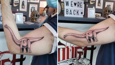 38 tatuagens impressionantes de movimento que se transformam quando as pessoas dobram seus corpos 15