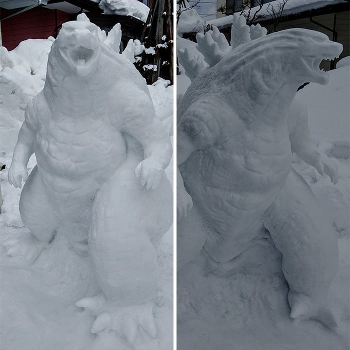 Usuário do Twitter cria esculturas de neve fascinantes e aqui estão 30 das mais legais 7