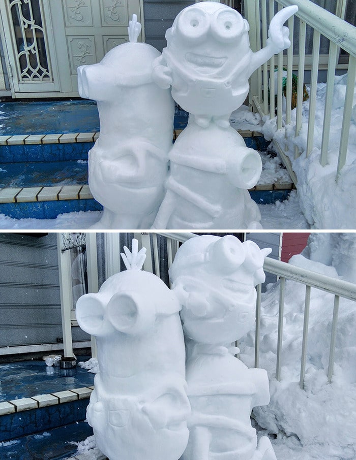 Usuário do Twitter cria esculturas de neve fascinantes e aqui estão 30 das mais legais 9