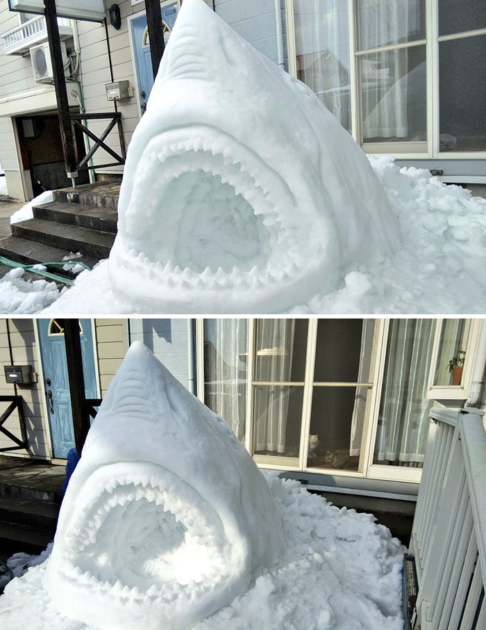 Usuário do Twitter cria esculturas de neve fascinantes e aqui estão 30 das mais legais 10