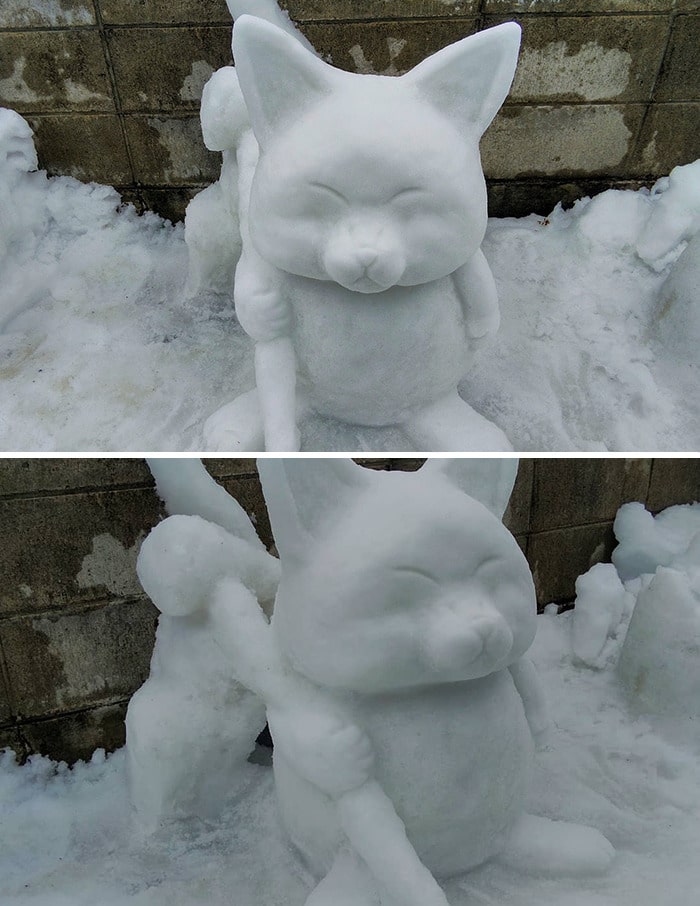 Usuário do Twitter cria esculturas de neve fascinantes e aqui estão 30 das mais legais 26