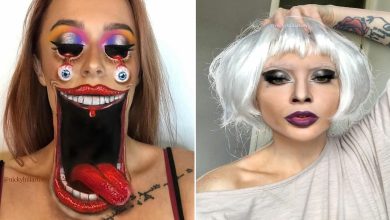 Artista de maquiagem se transforma em qualquer celebridade ou ilusão de ótica que ela deseja 5