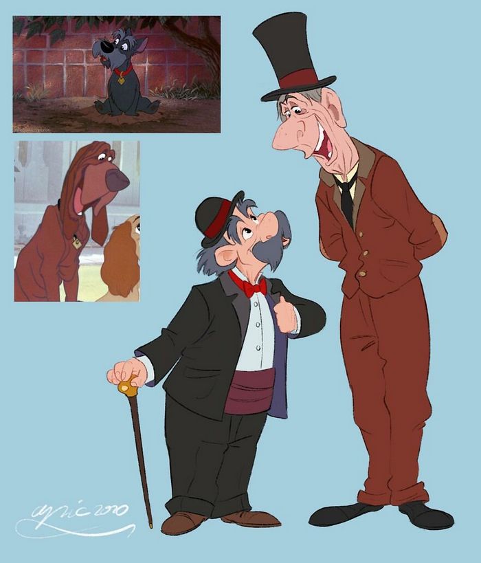 Artista recria personagens da Disney como se fossem humanos e os humanos como animais 10