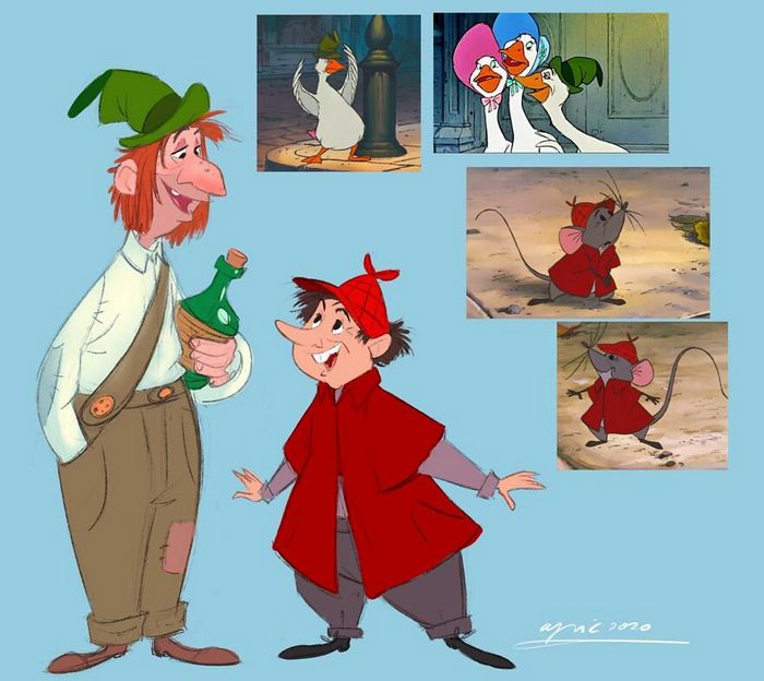 Artista recria personagens da Disney como se fossem humanos e os humanos como animais 18