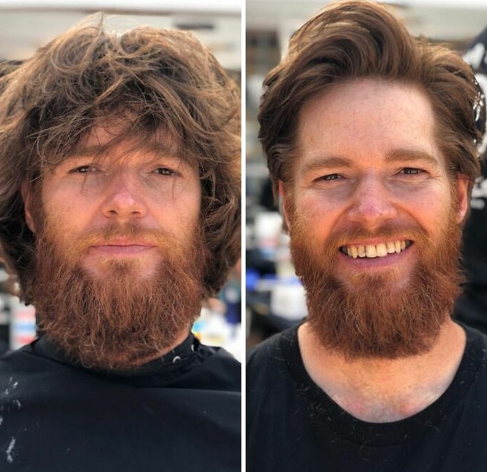 Barbeiro transforma pessoas sem-teto de graça e essas 30 fotos de antes e depois 5