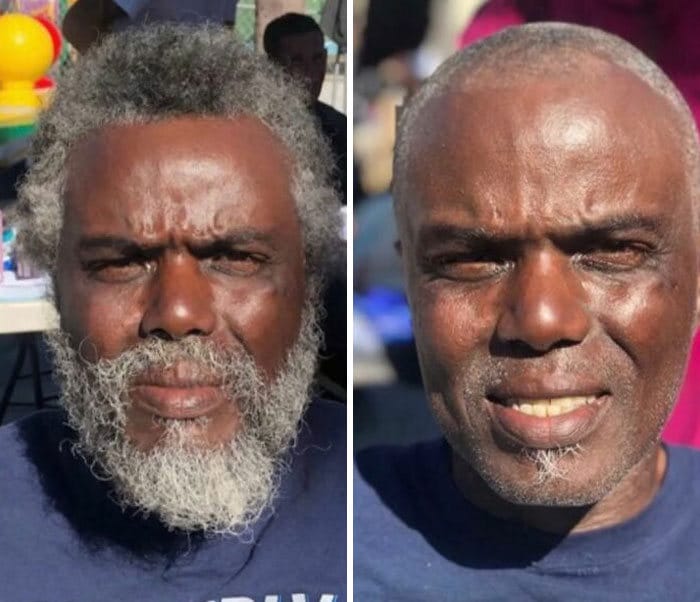 Barbeiro transforma pessoas sem-teto de graça e essas 30 fotos de antes e depois 11