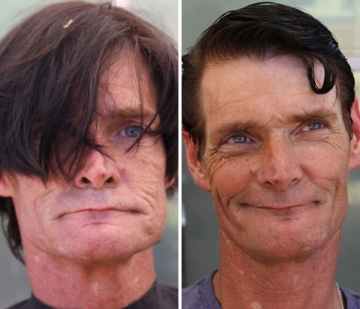 Barbeiro transforma pessoas sem-teto de graça e essas 30 fotos de antes e depois 19