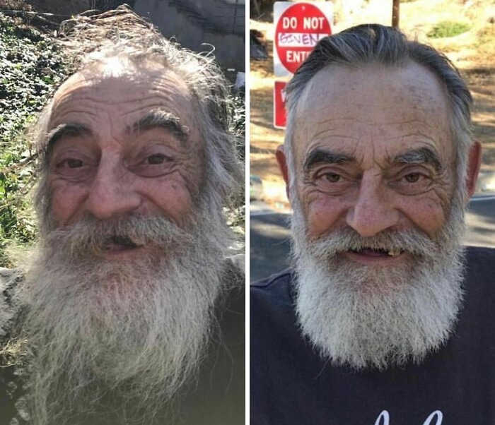 Barbeiro transforma pessoas sem-teto de graça e essas 30 fotos de antes e depois 22