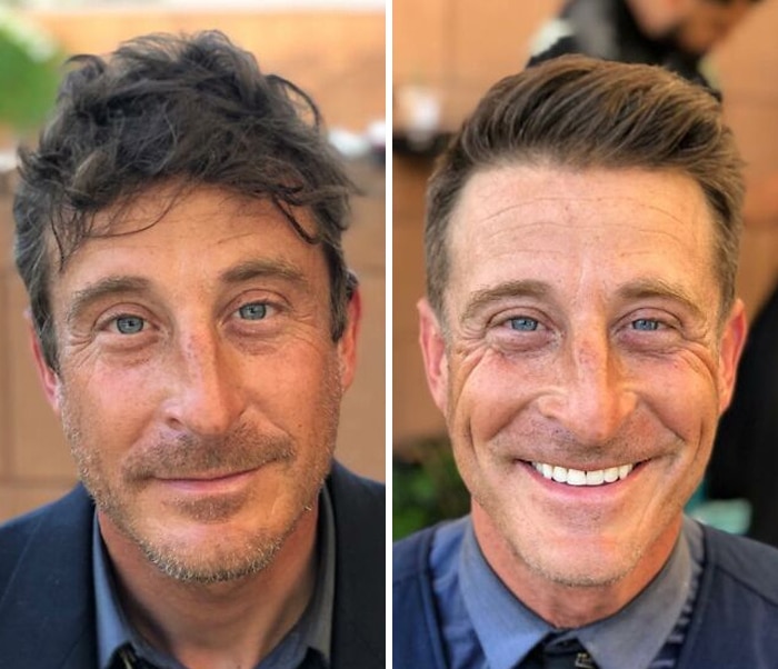 Barbeiro transforma pessoas sem-teto de graça e essas 30 fotos de antes e depois 24