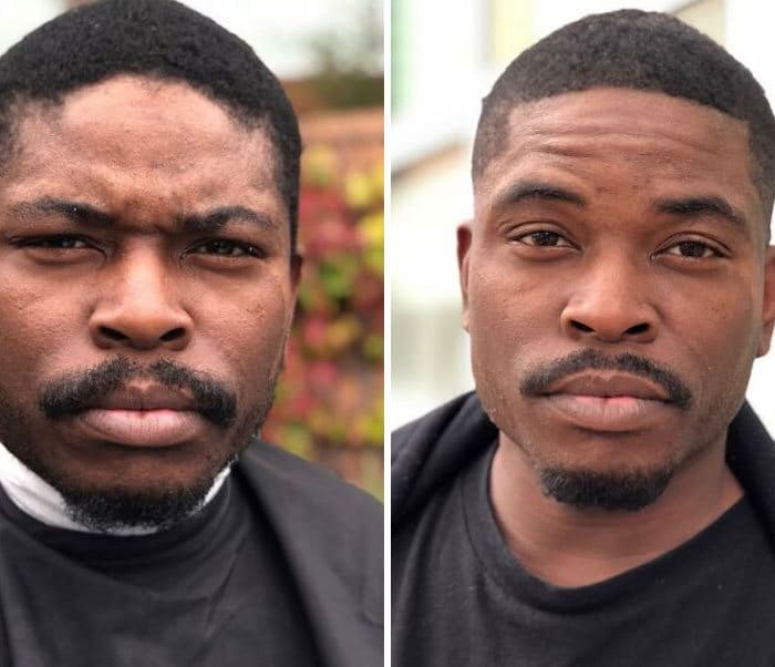 Barbeiro transforma pessoas sem-teto de graça e essas 30 fotos de antes e depois 30