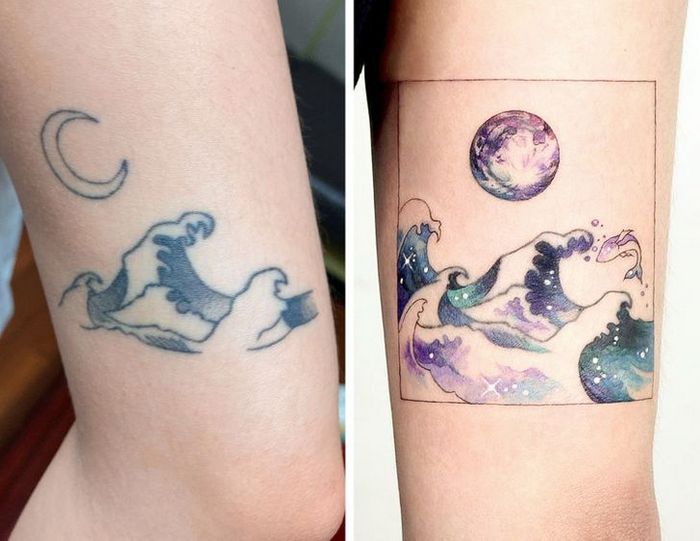 Um artista transforma tatuagens em cenas de outro mundo 3