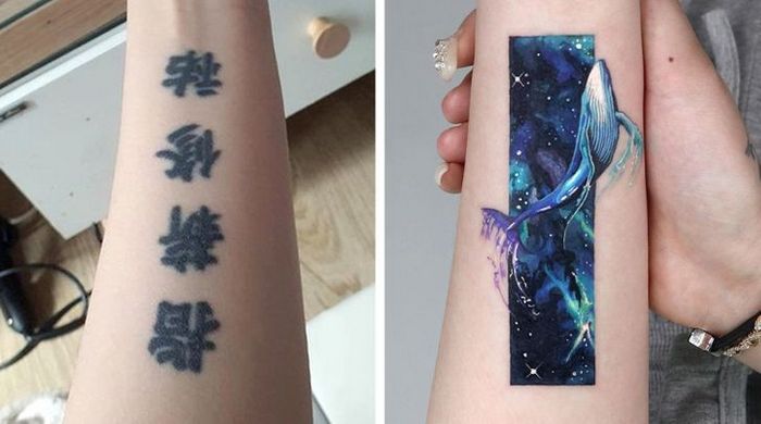 Um artista transforma tatuagens em cenas de outro mundo 9