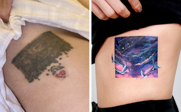 Um artista transforma tatuagens em cenas de outro mundo 17