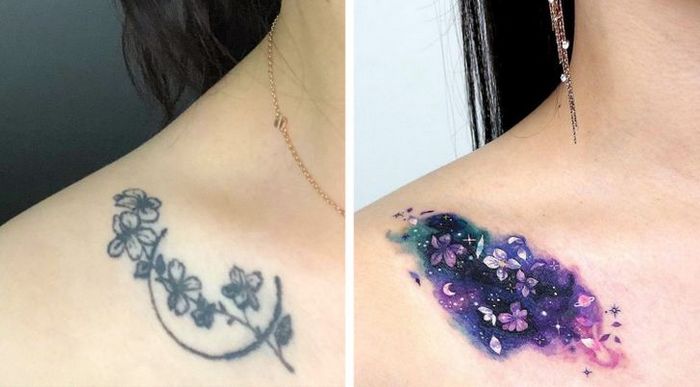 Um artista transforma tatuagens em cenas de outro mundo 20