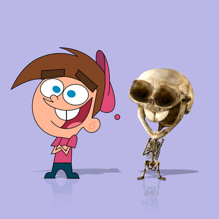 Como seriam os esqueletos de personagens de desenho animados, e isso pode te assustar 7