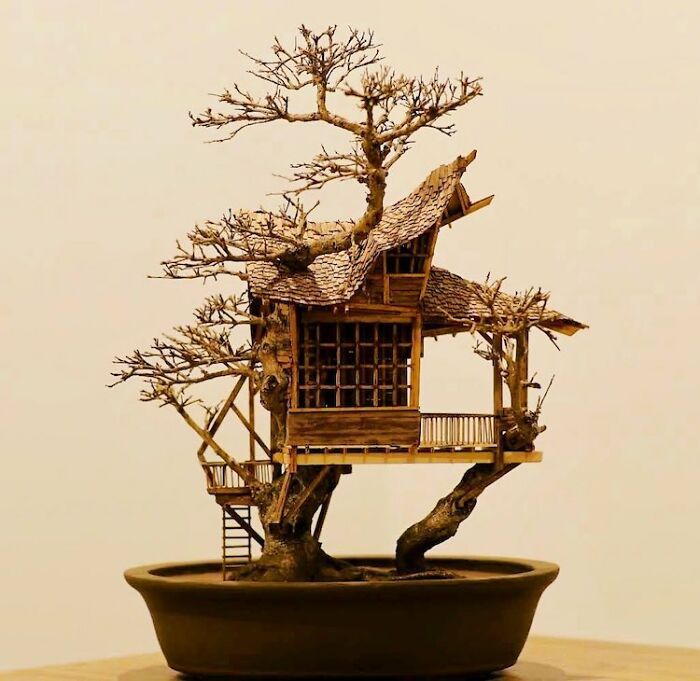 24 fantásticas casas na árvore de bonsai 13