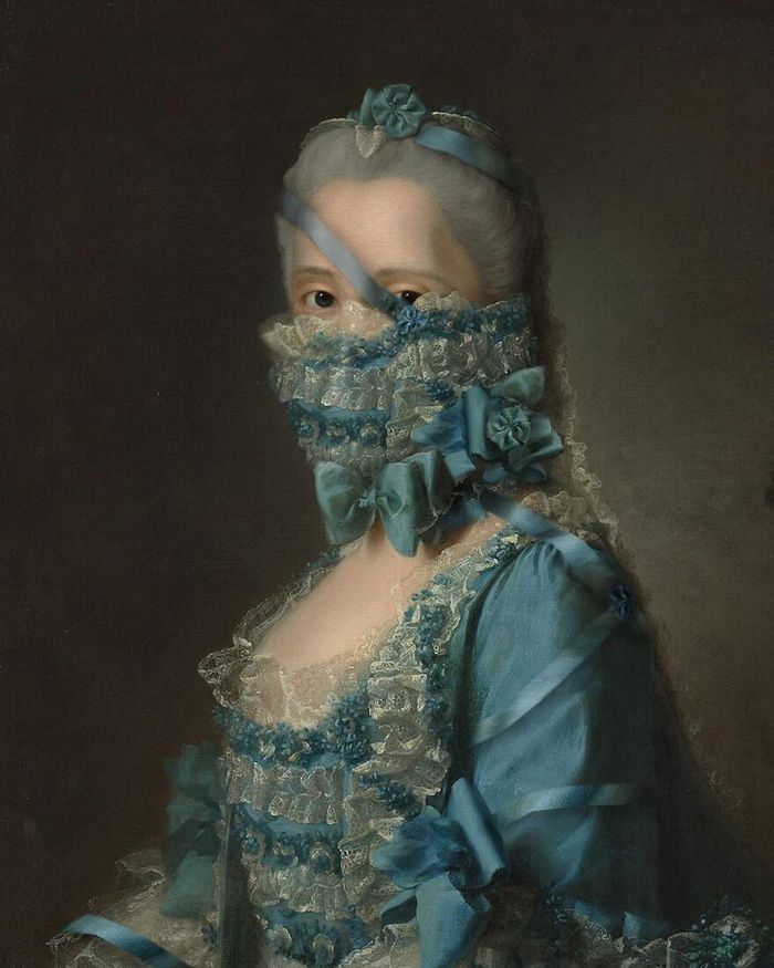 Artista coloca máscaras em pinturas clássicas, e o Instagram está adorando 13