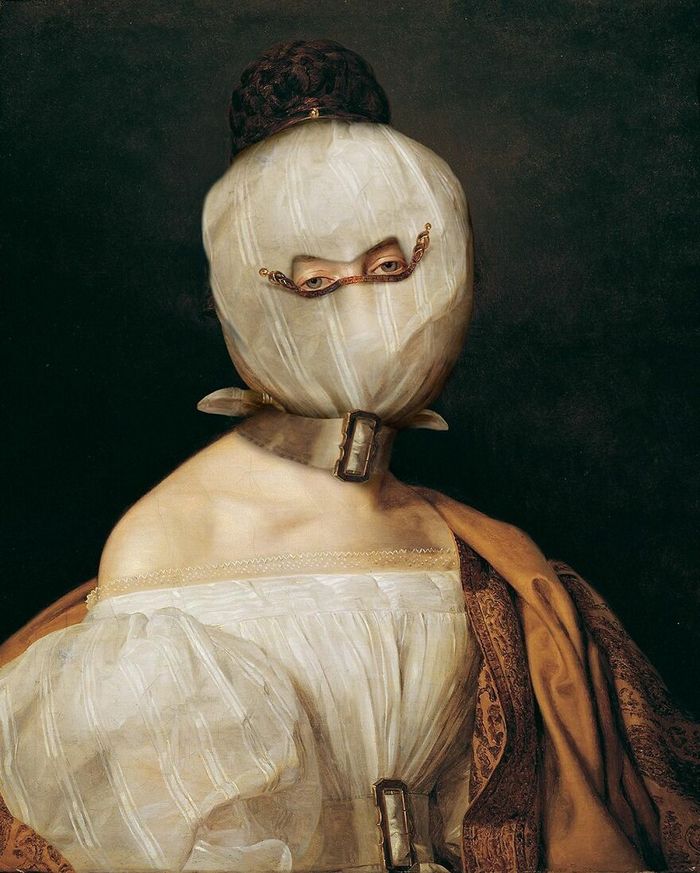 Artista coloca máscaras em pinturas clássicas, e o Instagram está adorando 34