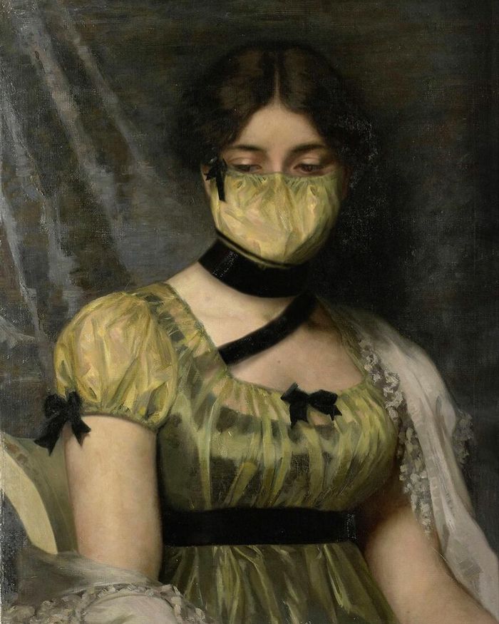 Artista coloca máscaras em pinturas clássicas, e o Instagram está adorando 35