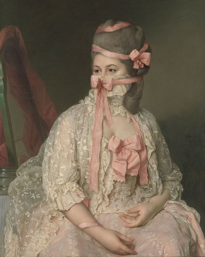 Artista coloca máscaras em pinturas clássicas, e o Instagram está adorando 36
