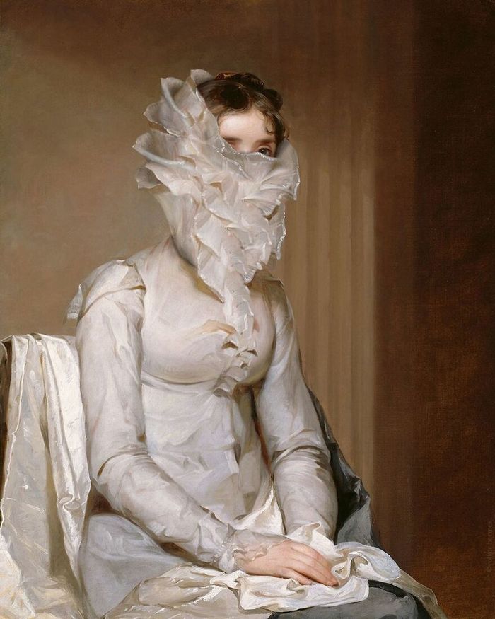 Artista coloca máscaras em pinturas clássicas, e o Instagram está adorando 38
