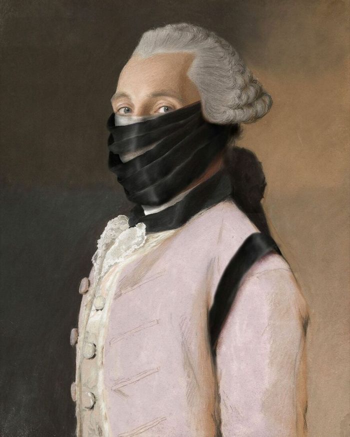 Artista coloca máscaras em pinturas clássicas, e o Instagram está adorando 41