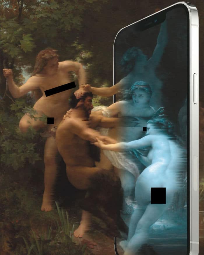 Artista digital reimagina pinturas famosas no contexto atual da tecnologia e mídia social 3