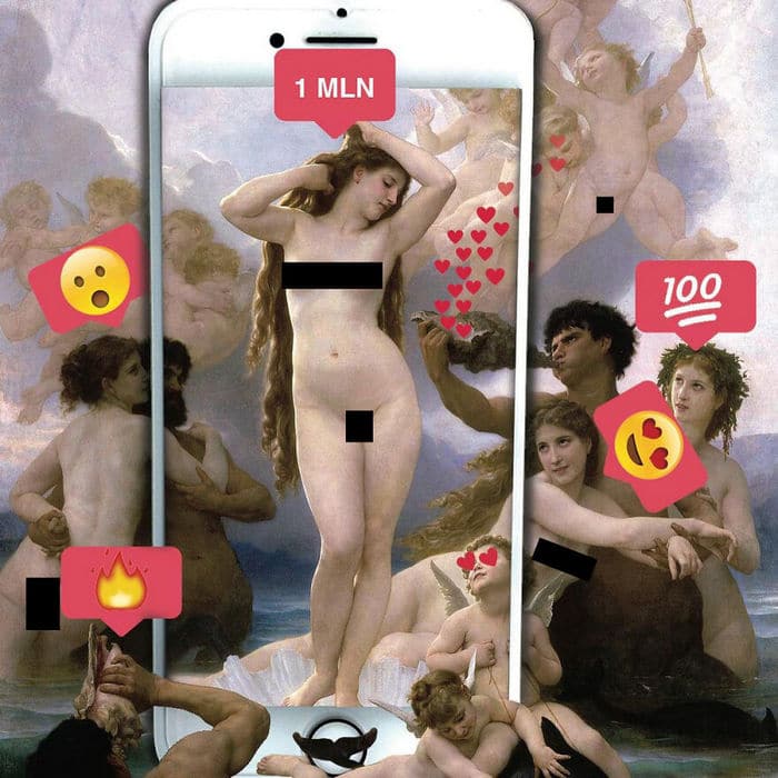 Artista digital reimagina pinturas famosas no contexto atual da tecnologia e mídia social 4