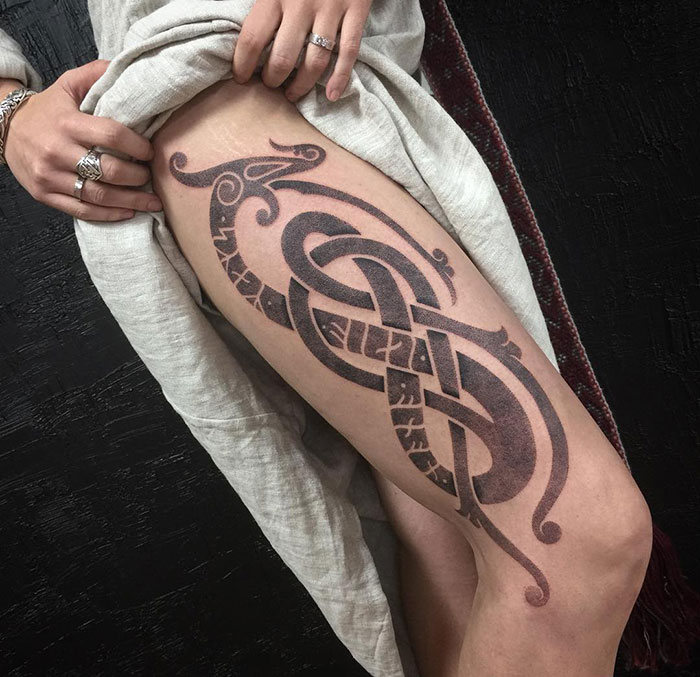 52 melhores tatuagem Viking e Nórdica para você se inspirar 29