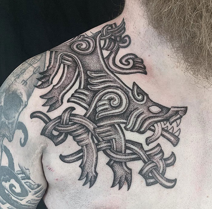 52 melhores tatuagem Viking e Nórdica para você se inspirar 35