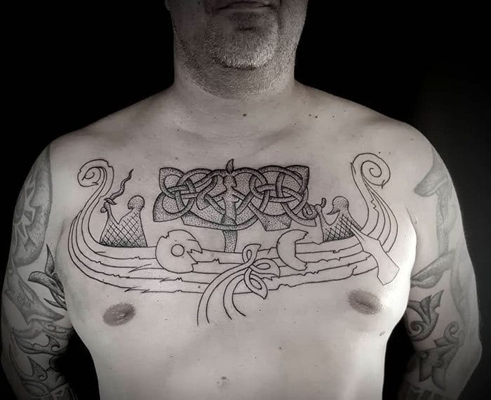 52 melhores tatuagem Viking e Nórdica para você se inspirar 41