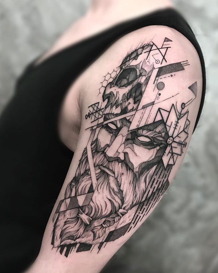 52 melhores tatuagem Viking e Nórdica para você se inspirar 45