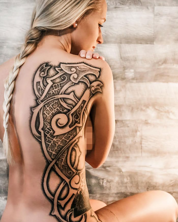 52 melhores tatuagem Viking e Nórdica para você se inspirar 51
