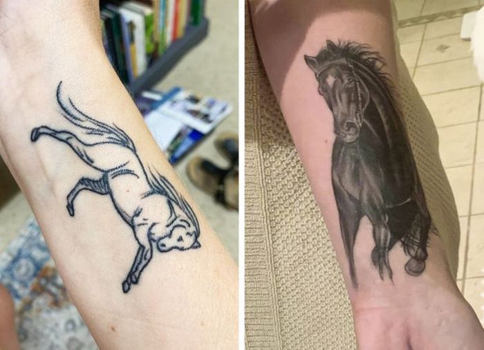 36 pessoas que decidiram dar uma segunda chance para suas antigas tatuagens 9