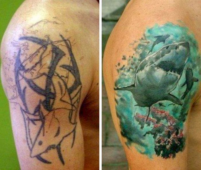 36 pessoas que decidiram dar uma segunda chance para suas antigas tatuagens 28