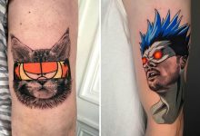 46 tatuagens de personagens populares misturadas em dois estilos diferentes 11