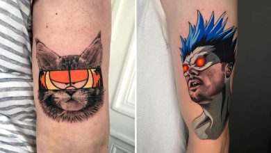 46 tatuagens de personagens populares misturadas em dois estilos diferentes 18
