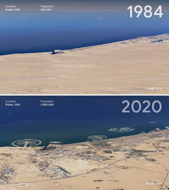 O Google Earth mostra o que os humanos fizeram com a Terra de 1984 a 2020 3