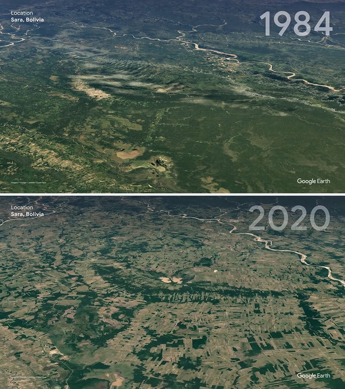 O Google Earth mostra o que os humanos fizeram com a Terra de 1984 a 2020 16