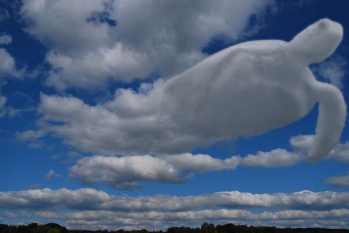 As pessoas foram desafiadas a criar nuvens no Photoshop (42 fotos) 42