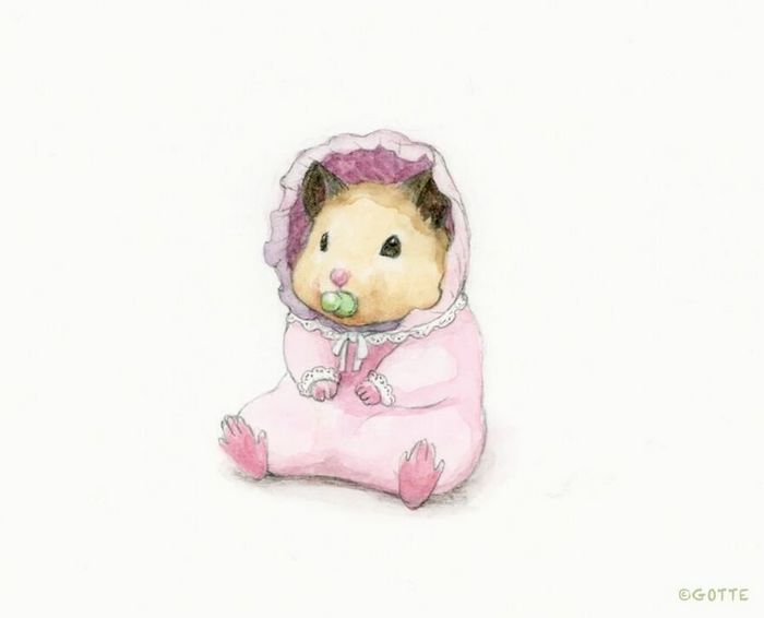 34 Ilustrações saudáveis ​​de um Hamster Chamado Sukeroku 8