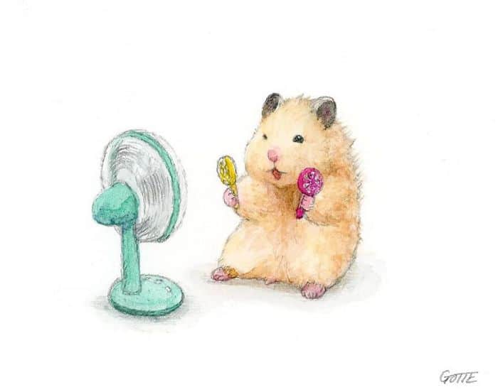 34 Ilustrações saudáveis ​​de um Hamster Chamado Sukeroku 11